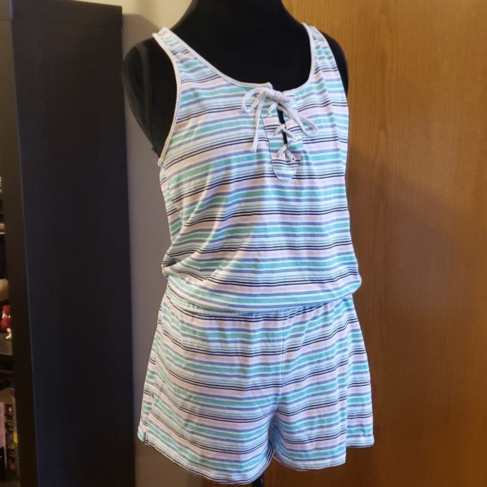 Tommy hilfiger soft jumper pastel striped shorts